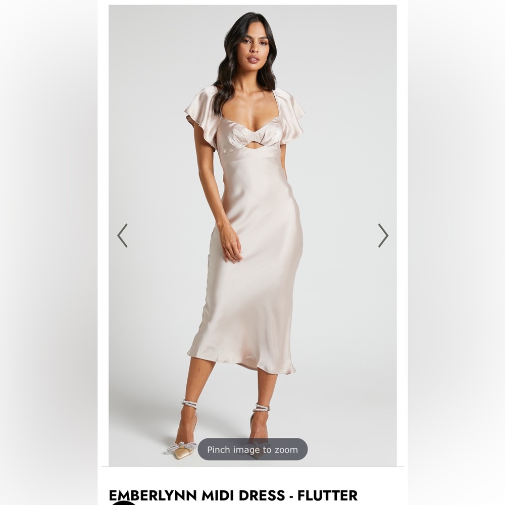 Champagne showpo maxi dress